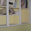 Wk 4 - Day 3 - Existing Cabinet Frame in Utility Room Primed